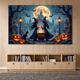 thumbnail image 5 of Spooky Castle Halloween Banner with Witch Bats Jack-o'-lantern for Decoration Party Celebration, 5 of 5