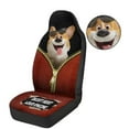 thumbnail image 3 of Uorisanigo Car Seat Covers for Front Seats, 2 pcs Cute Pet Dog Print Automotive Bucket Seat Covers, Universal Fits Most Vehicle SUV Truck Minivan, Car Interior Accessories, 3 of 7