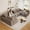 Camel, variant on 107" Modular Sectional Sofa with Left Chaise, Deep Seat Corduroy Couch for Living Room, Black