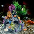 thumbnail image 5 of XKDOUS Fish Tank Accessories Aquarium Decorations, Fish Tank Decor Aquarium Accessories, Fish Tank Plants Rock Decor, Goldfish Betta Fish Hideout, 5 of 10