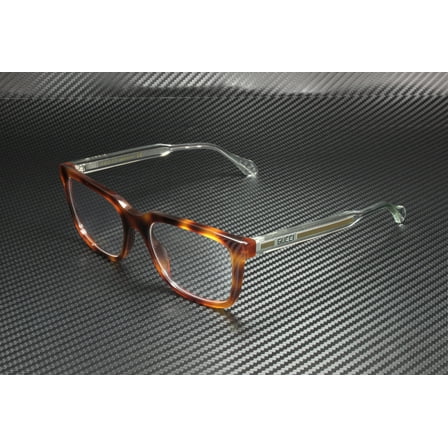 GUCCI GG0560O 006 Square Havana Brown Crystal Demo Lens 55 mm Men's Eyeglasses