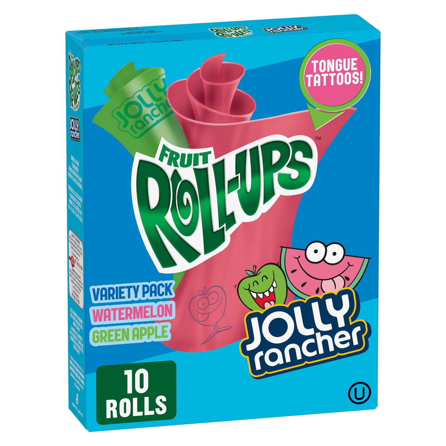 Betty Crocker Fruit Roll-Ups Gluten Free Variety Pack Jolly Rancher  Flavoured Green Apple Watermelon | Walmart Canada