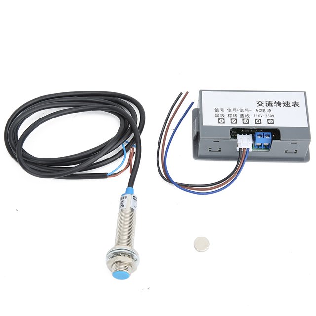 Digital Speed Meter 4-Digit Tube Display High Measurement Accuracy Tachometer AC220V