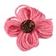 thumbnail image 2 of 10 piezas Adornos de hotel Decoraciones para el hogar Atractivo hilo de lino Adornos de flores Fiesta de Navidad Flores de boda 65x11mm rosado Macarena flor de guirnalda guita flor, 2 of 8