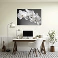 thumbnail image 3 of Flower Canvas Art Flower Picture Bathroom Wall Decor Fraemd Floral Painting Vintage Artwork for Living Room Office Home Decoration Gallery Wrapped Ready to Hang(Flower-3,12.00"x18.00"), 3 of 6