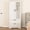 White, variant on YWEN Armoire Wardrobe Closet with Mirror and 2 Drawers, 72'' Bedroom Armoire Wardrobe Cabinet with Hanging Rod and Light,Wooden Bedroom Closet with Adjustable Shelf