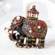 thumbnail image 3 of Brooch Pin, Thailand Elephant Retro Colorful Rhinestone Faux Pearl Brooch Pin Gift For Women Girls Scarf Jewelry, 3 of 4