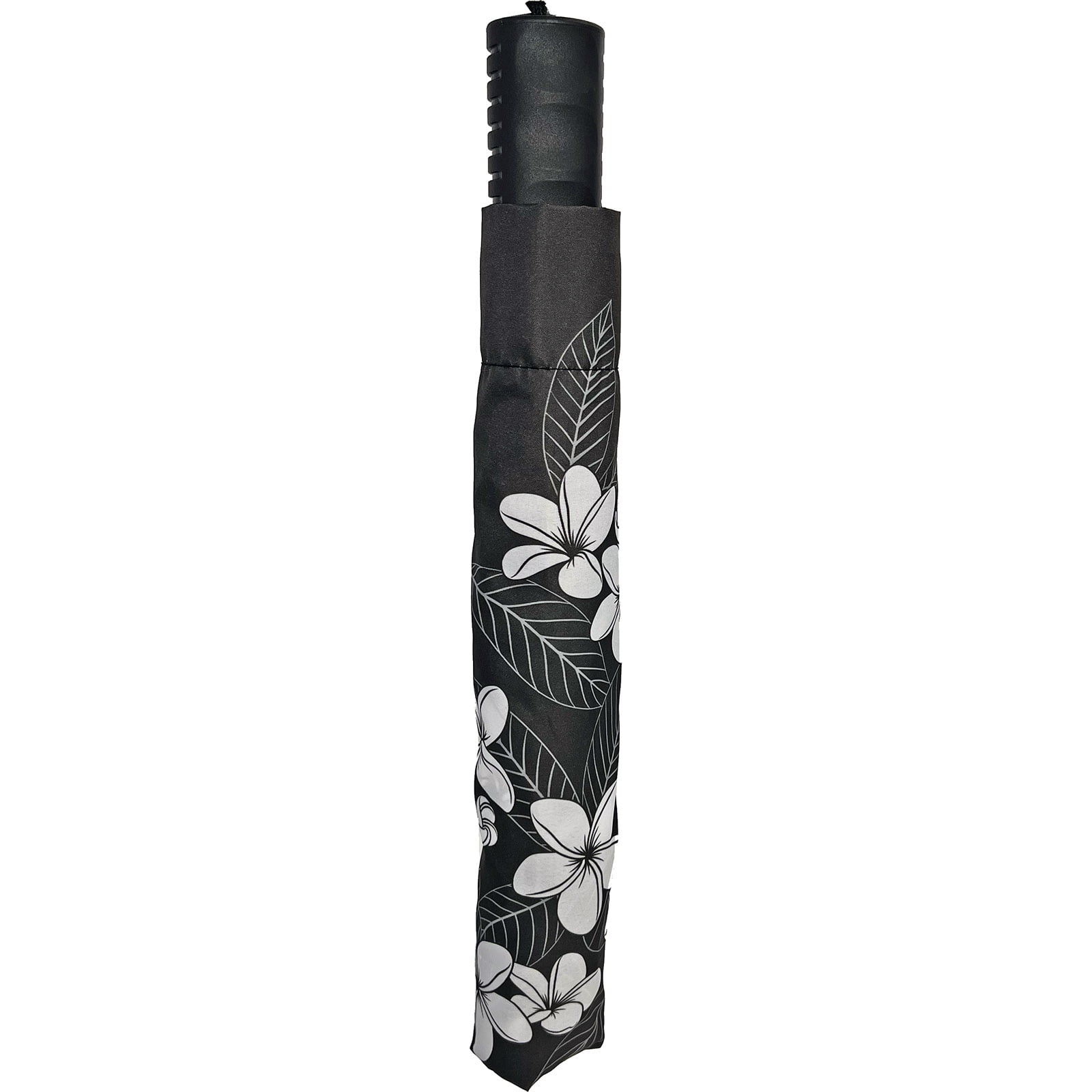 Gotta Be Hawaiian Umbrella 42" Black and White Plumeria