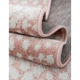 thumbnail image 6 of Unique Loom Kamala Washable Collection Area Rug - Animal print (4' 1" x 6' 1" Rectangle Rose Pink/Ivory), 6 of 9