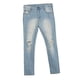 thumbnail image 1 of Pantalones de mezclilla rasgados casuales para hombre Pantalones rectos retro elásticos con agujeros Azul m Zulema Pantalones vaqueros, 1 of 8