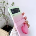 thumbnail image 4 of Cute Pink Case for Galaxy Z Flip 3 with Kickstand & Hard PC - Protective, Girly Fashion Design, 4 of 15