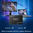 thumbnail image 6 of RAOYI 256GB SATA III SSD 2.5" Internal Hard Drives,Up to 550MB/s,with 3D NAND, for Laptop & Desktop PC Upgrade, 6 of 7