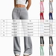 thumbnail image 4 of KPOPLK Women's Low Rise Flare Sweat Pants Drawstring Elastic Waist Bell Bottom Sweatpants with Pockets Casual Lounge Trousers,Size XXL, 4 of 7
