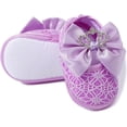 thumbnail image 6 of Newbron Baby Girls Mary Jane Shoes with Headband Soft Sole Anti-skidding Crown Bowknot Lace Princess Flats Infant Shower Wedding Dress Crib Shoes, 6 of 7