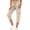 F409 Khaki, variant on Likimi Womens Casual Pants With Pocket Elastic Waist Drawstring Solid Color For Summer Lightweight Mid-Calf Length Soft Comfortable Trousers Black Size L