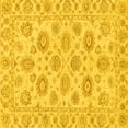 thumbnail image 1 of Ahgly Company Indoor Square Abstract Yellow Modern Area Rugs, 7' Square, 1 of 4