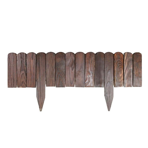 Almencla Decorative Garden Fence Detachable Fence Border for Lawn Landscaping Walkway into the ground