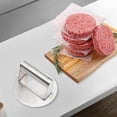 thumbnail image 4 of Presse à Burger en Acier Inoxydable, Presse-Burger Ronde, Trousse d'Accessoires Professionnelle pour Plaque de Cuisson, Presse à Gril, 4 of 5