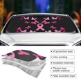thumbnail image 3 of Disketp Windshield Sun Shade, Car Sun Shade for Front Window Breast Cancer Sunshades Sun Visor Protector Blocks UV Rays Foldable, 3 of 5