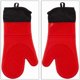 thumbnail image 4 of 1 pair of silicone oven gloves, heat resistant non-slip cooking gloves with soft cotton lining, heat resistant gloves for cooking and baking..., 4 of 5