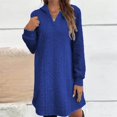 thumbnail image 4 of Birdeem Robe Décontractée Aguichant pour Femme à Manches Longues, Robe à Capuche Unie pour Sortie, 4 of 12