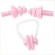thumbnail image 1 of Yuarrent Clip de nariz impermeable reutilizable suave natación antideslizante juego de tapones para los oídos protección de seguridad para Deportes acuáticos Rosado, 1 of 6