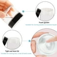 thumbnail image 3 of 2 oz Glass Jars with Lids,Lotusbtdt 46 pack Amber Small Jar with Black Lids,Empty Round Cosmetic Containers for Sample, Powder, Cream, Lotion, Spice, 3 of 7