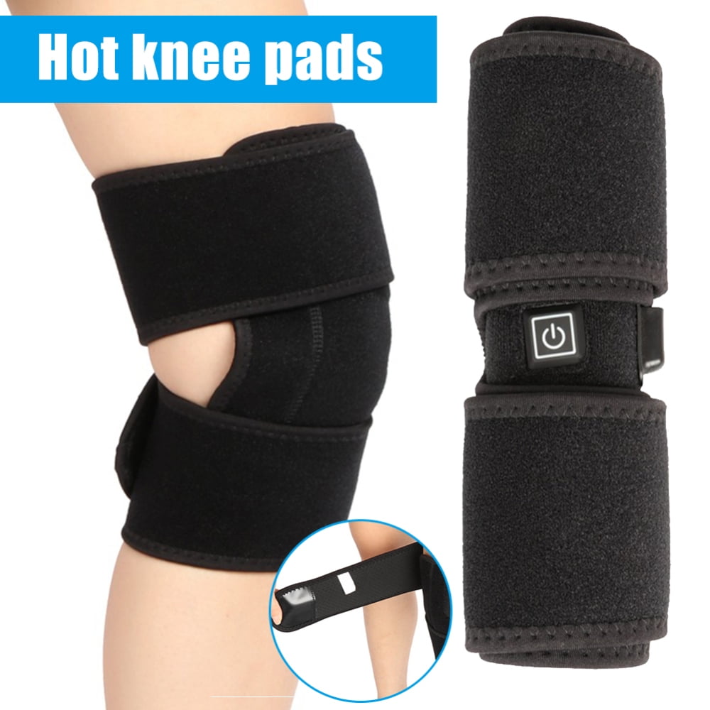 HRSR Electric Knee Heating Pad Wrap Arthritis Pain Relief Massager USB