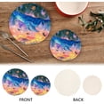 thumbnail image 4 of SKYSONIC Whale Fantasy Space Pot Holders Trivets, 2 Pcs Heat Resistant Trivets,Watercolor Fish Summer Cotton Thread Weave Mats for Hot Pads Pans Pot Bowl Teapot for Kitchen Decor, 4 of 7