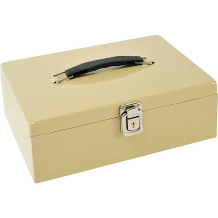 MMF MMF221612003 Locking Latch Cash Box Sand