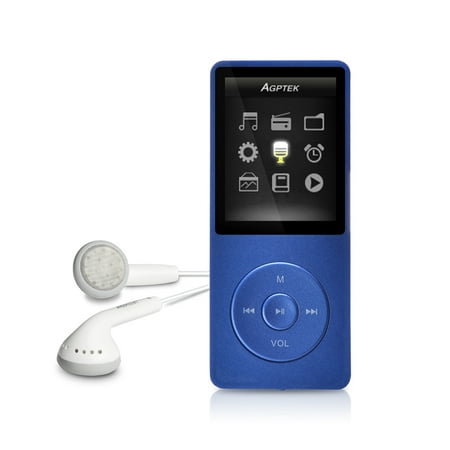 AGPtek 8GB 70 Hours Standby MP3 Lossless Sound Music Player (Supports up to (Best Music Player Android Sound Quality)