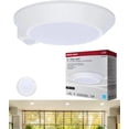 thumbnail image 3 of Satco 62-1821R1 10" White LED Disk Light CCT Selectable 2700K-5000K 1060 Lumen 12.6W 120V Dimmable DAMP Location  (1 Pack), 3 of 10