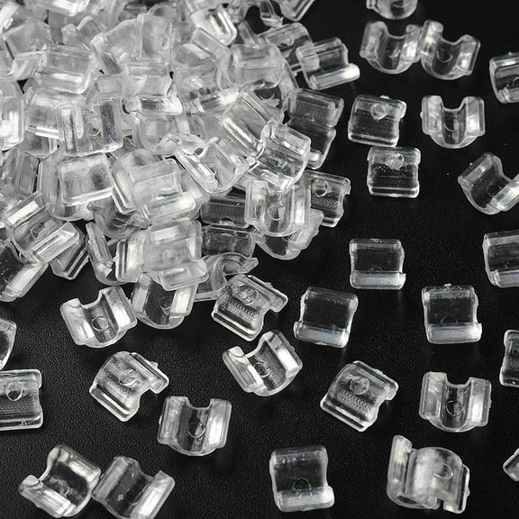 Acrylic Base for Hair Tie Making Cabochon Base for Ponytail Holder Elastic Hair Band Blanks DIY Hair Accessories Clear 7x9x4mm