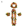 thumbnail image 7 of Yesbay Lei Kit Vibrant Colors Breathable Party Favors Hawaiianations Necklaces Lei Bracelet, 7 of 7