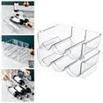 thumbnail image 2 of 2Pcs Liquor Bottle Stand Display for Home Pantry Countertops 2pcs 3 Grid, 2 of 8