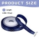 thumbnail image 2 of Cintas de Grosgrain 5 Yardas 1/4 Pulgada Azul Profundo con Puntos Dorados para Manualidades, Envoltura de Regalos, Bodas, 2 of 7