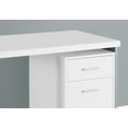 thumbnail image 4 of Monarch Computer Desk 48"L / White / Silver Metal, 4 of 4