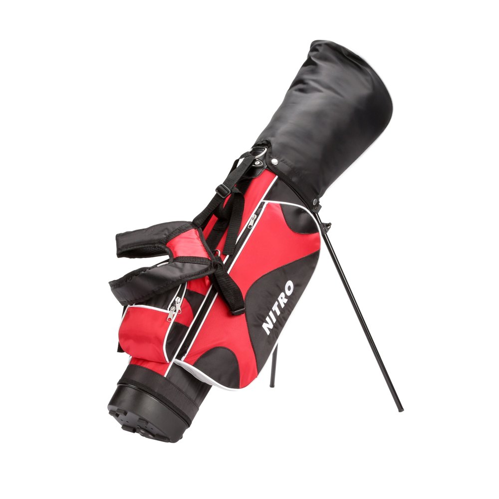 Nitro Blaster Junior Golf Complete Set with Bag (Ages 58), Black/Red