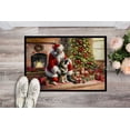 thumbnail image 2 of Norwegian Elkhound and Santa Claus Doormat 36 in x 24 in, 2 of 5