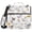 Goose with Various Poses, variant on 3 Ring Zipper Binder with Shoulder Strap Waterproof Trapper Keeper 2 Inch D-Ring 500 Sheets Capacity Flamingo Balloon Rainbow