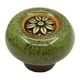 thumbnail image 2 of GUOOL Poignées de Porte en Céramique pour Armoire Commode Poignées de Tiroir Matériel Simple Vert, 2 of 8