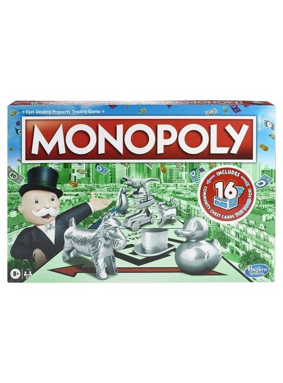Monopoly Board Game for Kids and Family Ages 8 and Up, 2-6 Players