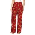 thumbnail image 3 of Daiia Gingerbread Man Women's Sleep Pant with Pockets and Drawstring,Pajama Pants-Small, 3 of 9