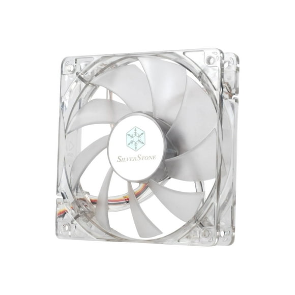 SilverStone FN Series FN121-P-L - Ventilateur de Coffre - 120 mm - Rouge, transparent