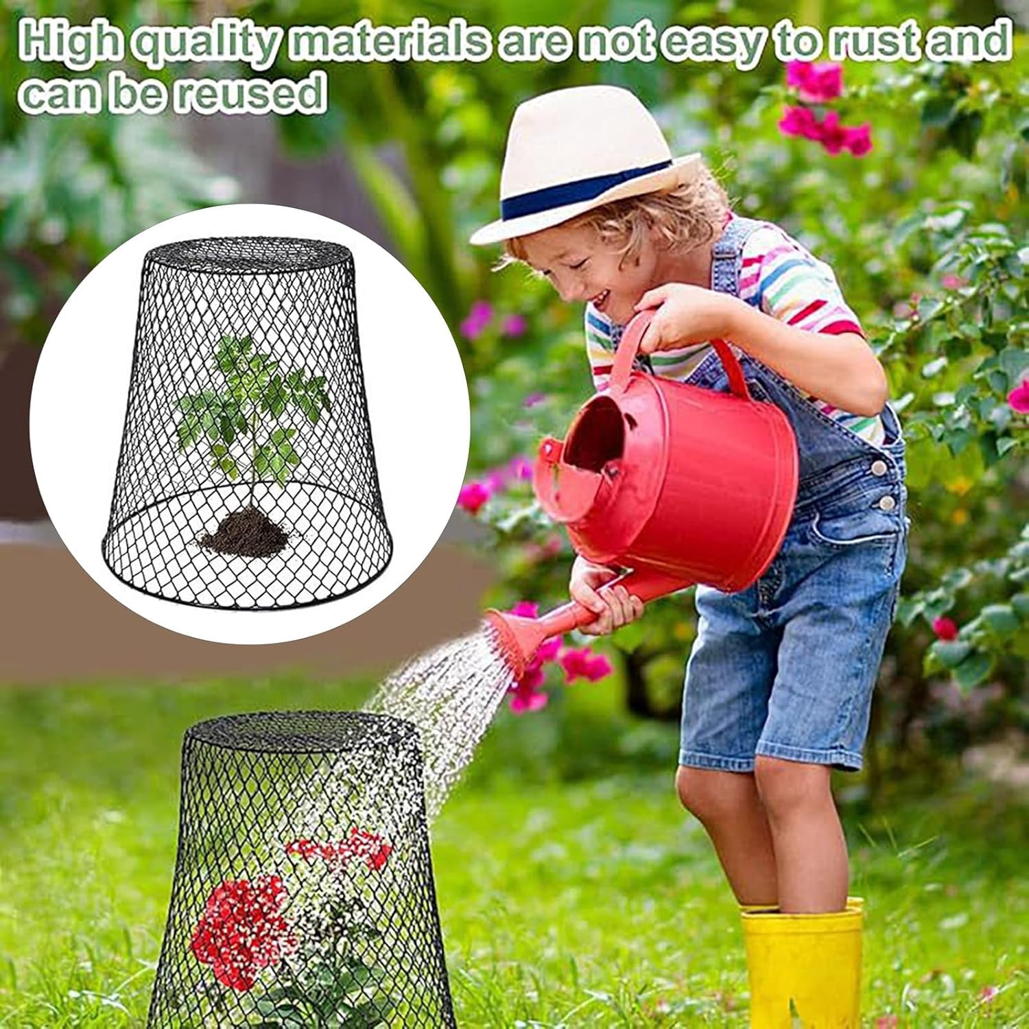 10 Pack Wire Mesh Desk Metal Trash Can Wastebasket Recycling Black Trash Bins Garbage Container For Bedroom Offices School Kitchen Home Living Room Bathroom