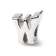 thumbnail image 1 of Sterling Silver Letter W Bead - Polished, 1 of 1