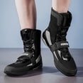 thumbnail image 2 of Sneakers, Professional Boxing & Wrestling Shoes - High-Top Training Shoes with Anti-Slip Grip, Breathable Upper, Tear- - All-Season Gym, Competition, Home Use - for Men & Women - Black/ Gray Athletic, 2 of 9