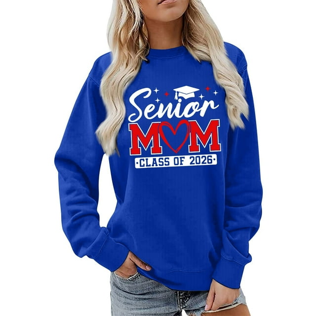 HUITKMM Sweat à Capuche Blanc pour Femmes, Sweat Imprimé Sans Capuche, Coupe Ample, Décontracté