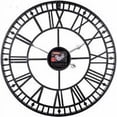 thumbnail image 4 of Weatherproof Garden Clock Retro Vintage Style Numerals Simple Iron Work Silent Battery Operated Outdoor Clock 40cm, 4 of 5
