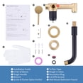 thumbnail image 3 of Wowow Wall Mount Bathroom Faucet for Bathroom Sink Rough in Valve Included, 3 of 8